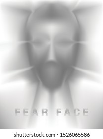 Fear face or Face pulled tight, Mesh 