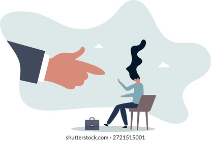Miedo al fracaso, perdedor miedo a los errores de negocio, ansiedad o estrés por la presión laboral, la vida y el empleo de las personas.