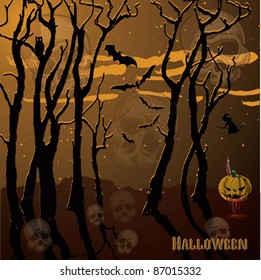 Fear of a holiday Halloween.EPS10