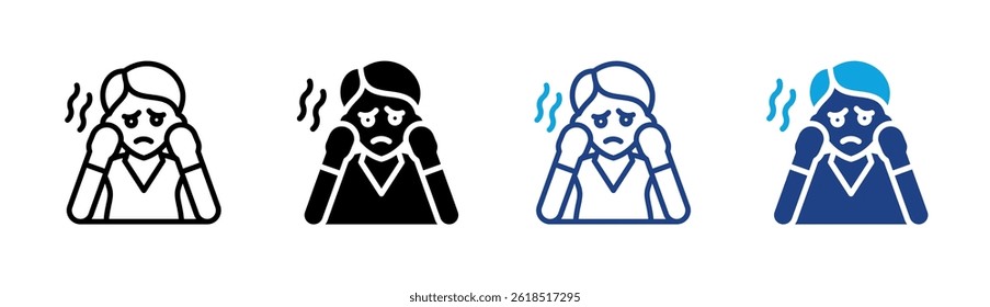 Fear Icon Element For Design
