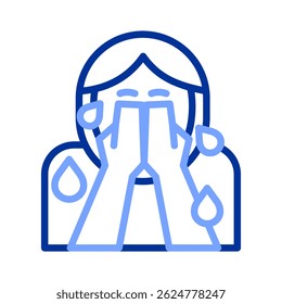 Fear Icon Element For Design