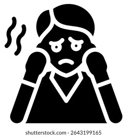 Elemento de icono de miedo para el diseño