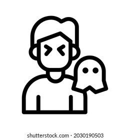 Vektorgrafik von Angstsymbol