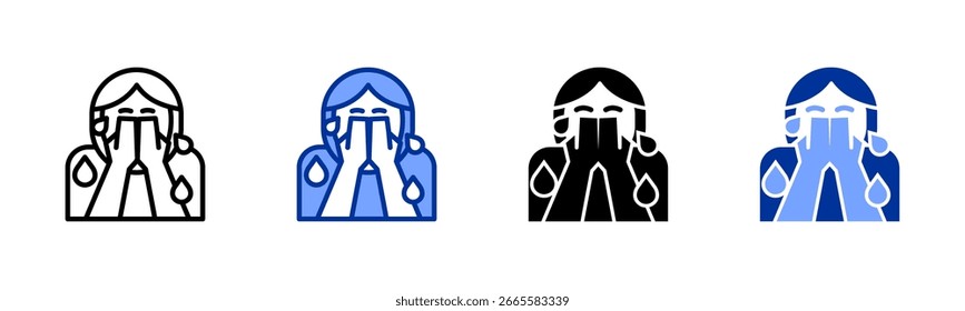 Fear icon sheet multiple style collection