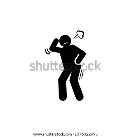 Fear, man, scare icon. Element of negative character traits icon. Premium quality graphic design icon. Signs and symbols collection icon for websites