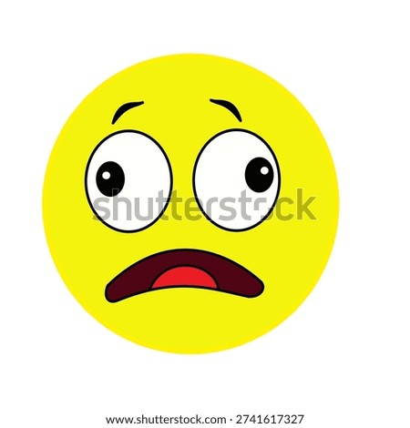 fear shock expression emotion face sticker chat nervous