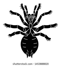 Fear spider icon. Simple illustration of fear spider vector icon for web design isolated on white background