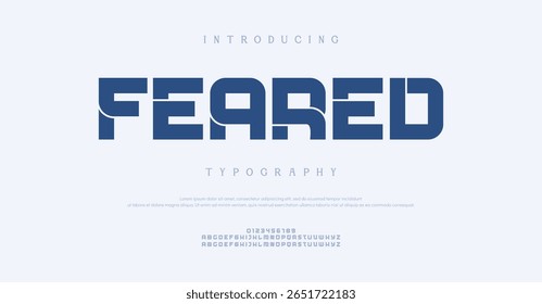 Feared creative modern stylish calligraphy letter logo design