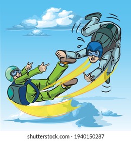 Los temerosos y valientes buceadores del cielo