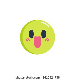 Fearful Face emoticon flat icon, Face Screaming in Fear emoji vector sign, colorful pictogram isolated on white. Symbol, logo illustration. Flat style design