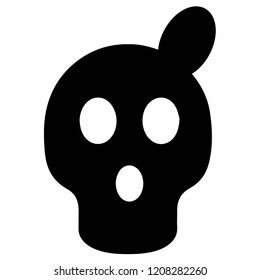 Fearful Mask icon.Vector