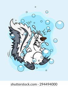 Fearful Squirrel Character Vector