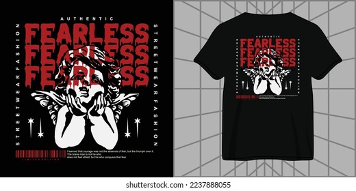 fearless aesthetic graphic design for creative clothing, for street wear and urban style t-shirts design, hoodies, etc.