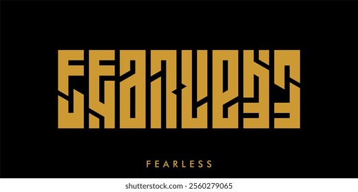 FEARLESS ambigram logotype design concept for business logo