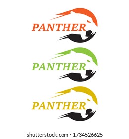 Fearless Panther. Roaring Predator. Roaring Panther. Panther half body. Roaring fang face. Combine with text.EPS 10