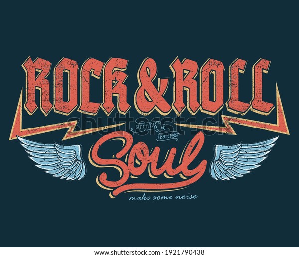 Fearless Rock Roll Brand Logo Artwork Stock Vector (Royalty Free) 1921790438