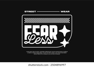 fearless streetwear template for modern design clothing