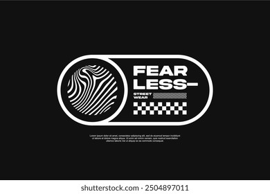 fearless streetwear template for modern design clothing