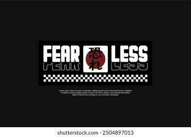 fearless streetwear template for modern design clothing