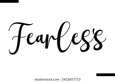 Fearless Vector Inspirational Bold Text Travel Typography