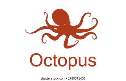 Fearsome dangerous sea monster octopus