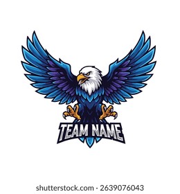  Fearsome Eagle Gaming Mascot Vector Logo Design for E-Sports Team A Symbol of Power and Skill