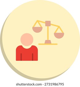 Feasibility Flat Circle Style Icon