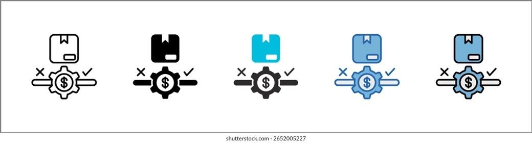 Feasibility Icon Pack Multistyle Illustration