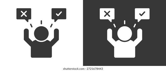 Feasibility Icon Set Vector Collection Isolated In Black And White