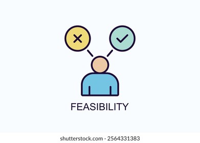 Feasibility Isolated Vector, Icon Or Logo Sign Symbol Illustration