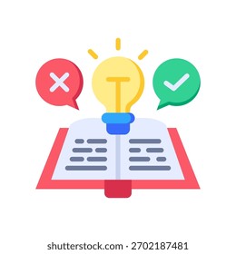 Ilustração do vetor de glifos de ícones dos estudos de viabilidade