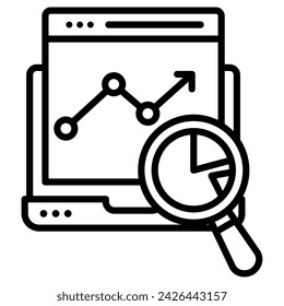 Feasibility Study icon line vector illustration