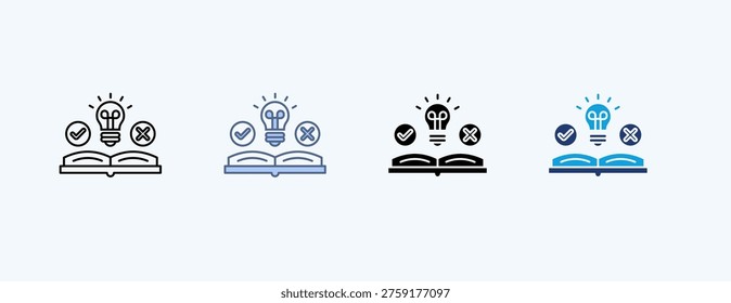 Feasibility Study Multiple Icon Illustration Vector
