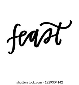 Feast Hand Lettering