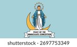 Feast of the Immaculate Conception Illustration