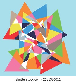 Feast of overlapping colorful triangles