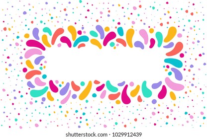 Feast vector frame Art graphics for Celebration decorate. Set of colorful frames. Element for party, masquerade and carnival design invitation, gift card, flyer, brochure, banner, badge, icon, poster