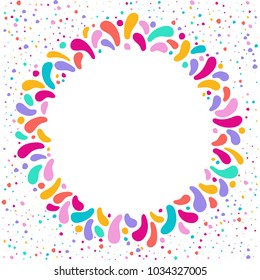 Feast vector frame Art graphics for Celebration decorate. Set of colorful frames. Element for party, masquerade and carnival design invitation, gift card, flyer, brochure, banner, badge, icon, poster