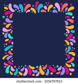 Feast vector frame Art graphics for Celebration decorate. Set of colorful frames. Element for party, masquerade and carnival design invitation, gift card, flyer, brochure, banner, badge, icon, poster