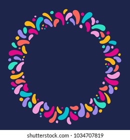 Feast vector frame Art graphics for Celebration decorate. Set of colorful frames. Element for party, masquerade and carnival design invitation, gift card, flyer, brochure, banner, badge, icon, poster