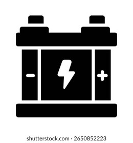 Feast your eyes on this glyph icon of car battery