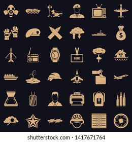 Feat icons set. Simple set of 36 feat vector icons for web for any design