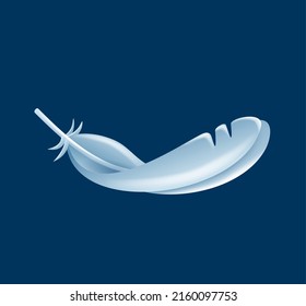 Feather in 3D and glossy style - for toilet paper, napkins, towel or woman hygiene