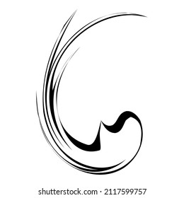 Feather Abstract Flat Icon Isolated On White Background