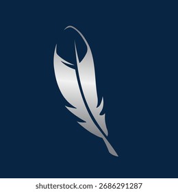 Estilo moderno del logotipo abstracto de la pluma