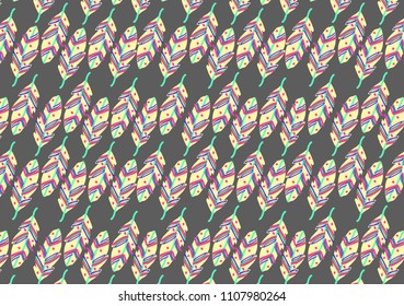 feather background for fabric or textile, vector