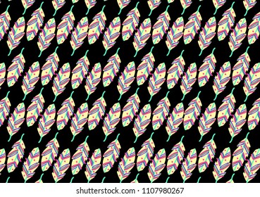 feather background for fabric or textile, vector