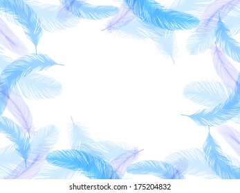 Feather background landscape