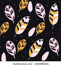 Feather background. Perfect design for posters, cards, textile, web pages.