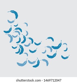 Feather background wallpaper ilustration vector